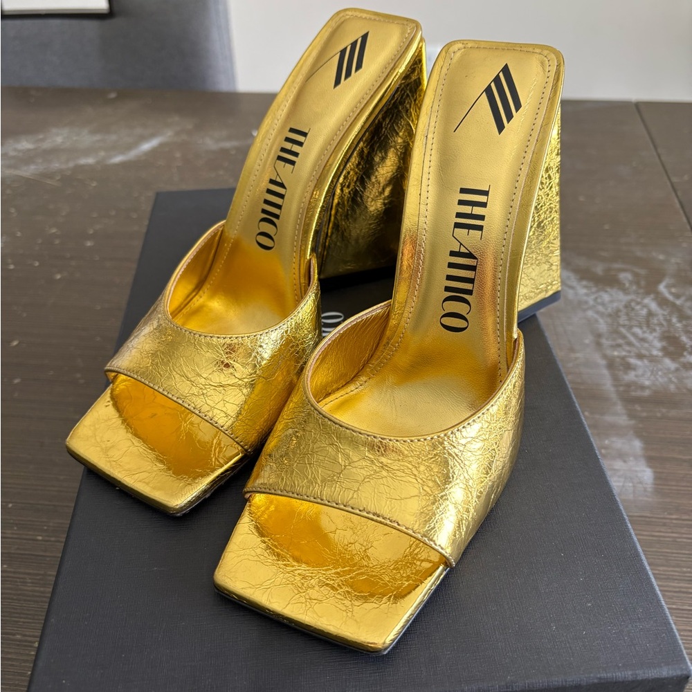 The Attico Women's Gold Heels